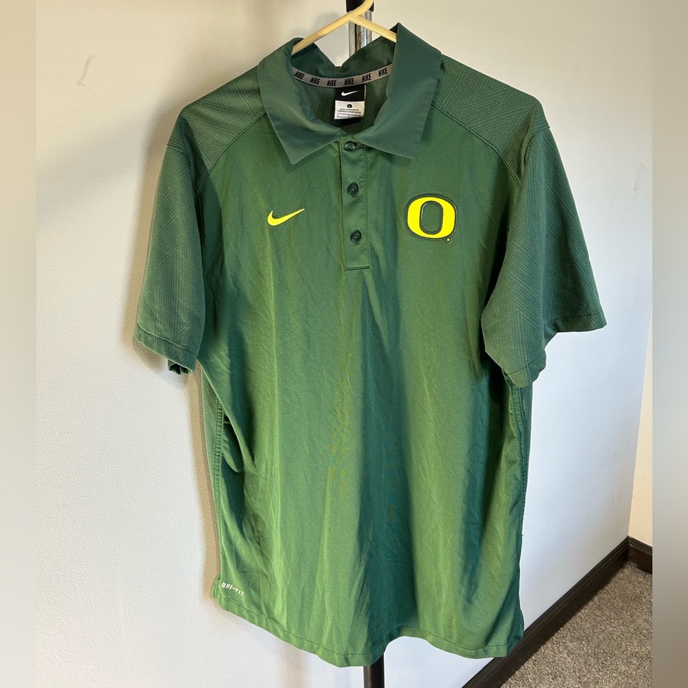 Nike- Oregon Ducks Dri Fit Polo Sz:L